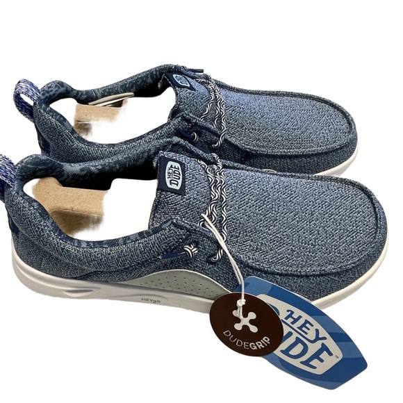 Wally Hey Dude 20 Mesh Sargasso Blue/Cloud Blue NIB Sz 8M - Picture 3 of 11